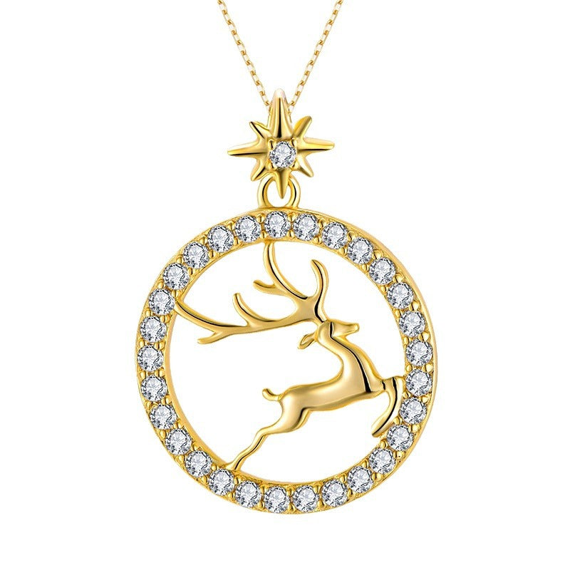 Elk Pendant Necklace