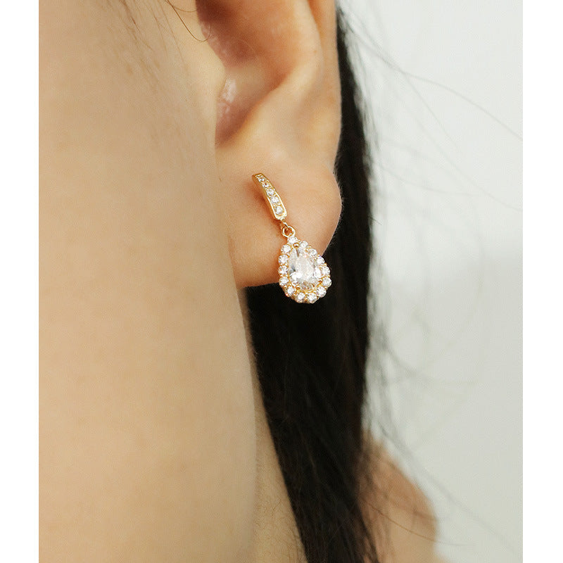 Teardrop Zirconia Earrings