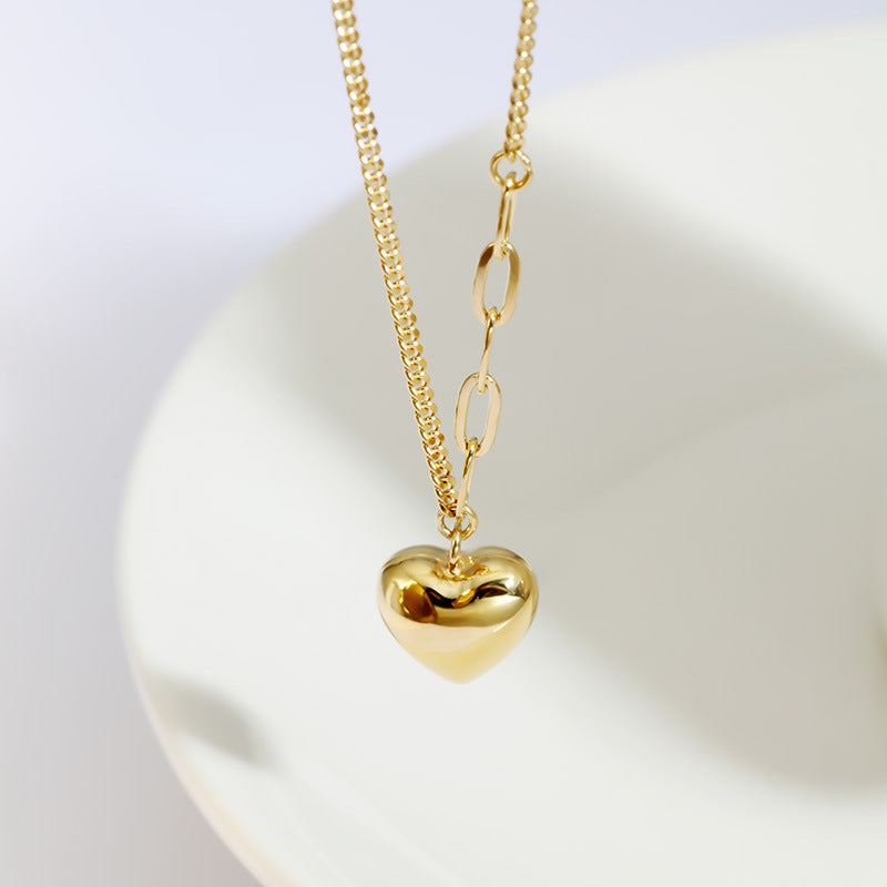 Heart Shaped Clavicle Necklace